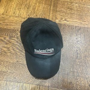 Balenciaga distressed embroidered cap- classic style